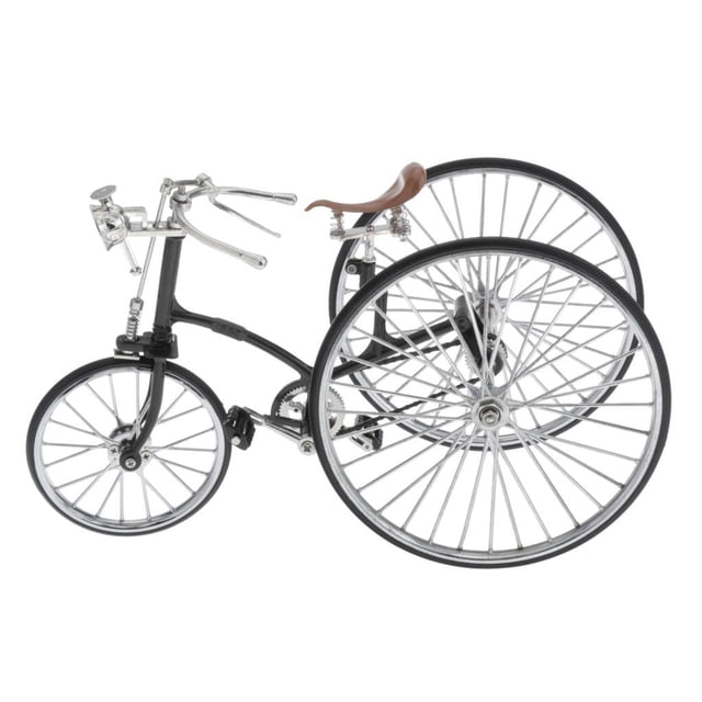 Modelo de Bicicleta de aleación Zulema Bicicleta antigua de triciclo Negro