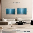 thumbnail image 4 of Elephant Stock Night Rain Wall Art - Horizontal Canvas Wall Art - Living Room Wall Decor - Abstract Canvas - Blue And Teal Decor By Ekaterina Ermilkina - 48" x 32", 4 of 8
