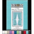 thumbnail image 2 of Mosaic Fabric Ruffled Bathroom Window Curtain with Tiebacks, 54" Long, Ivory, 2 of 2
