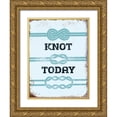 thumbnail image 1 of Brando, JJ 12x14 Gold Ornate Wood Framed with Double Matting Museum Art Print Titled - Knot Today, 1 of 4