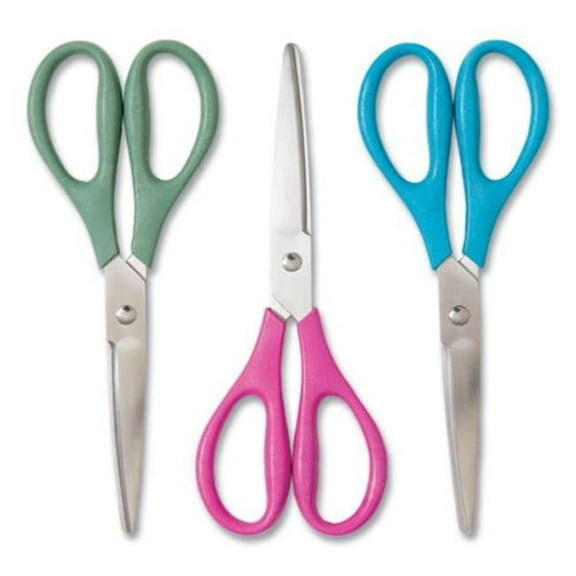 Ueco Concave Tip Scissors, Assorted Color - Pack of 3