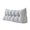 Light Blue, variant on Large Triangular Wedge Pillow for Bed Headboard, Soft Backrest Cushion for Reading, Supportive Bolster Lumbar Pillow, Peach Color, 59 Inches