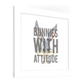 thumbnail image 3 of Gallery Pops Looney Tunes - Saturday Morning Cartoons Bunnies With Attitude Wall Art, White Framed Version, 12" x 12", 3 of 5