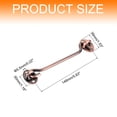 thumbnail image 2 of Uxcell 6 inch Hook and Eye Latch Barn Door Lock Stainless Steel, Copper Tone, 2 of 7
