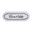 thumbnail image 1 of Letrero de pared Signage Cheung's Farm to Table, blanco, 1 of 5