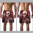 thumbnail image 3 of luoweisi Men's Beach Shorts Quick Dry Swim Trunks with Mesh Lining Skeleton L, 3 of 5