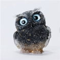 thumbnail image 2 of Mini Owl Ornament Crystal Gravel Handcrafted Figurine, Unique Stylish Compact Versatile Accent Decor Piece, Sentimental Gift Trinket for Interior Living Space Automobile Interior Display, 2 of 7