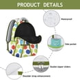 thumbnail image 2 of Ocean Beach Scenery Backpack Abstract Boho Watercolor Rainbow Gradient Design Starry Night Students School Bag, 2 of 6
