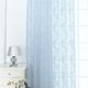 thumbnail image 3 of 39 pulgadas x 78 pulgadas decorativo floral triturado pura ventana barra panel de tul Azul Gloria Cortina de ventana transparente, 3 of 7