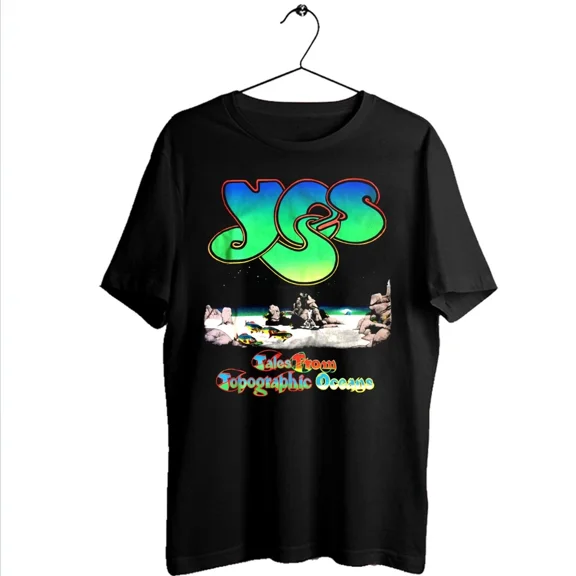 CLASSIC New Yes Tales from Topographic Oceans Cotton Black T-Shirt