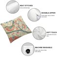 thumbnail image 6 of BANET East Throw Pillow Cover Set of 2, Japanese Nature Traditional Pattern Birds on Branches, Decorative Square Covers for Couch Bed &amp; Sofa, Salmon Pale Green Blue 18x18in, 6 of 7