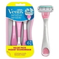 thumbnail image 2 of (3 pack) Gillette Venus Sensitive Disposable Razors for Women with Sensitive Skin, 6 Count, 2 of 10