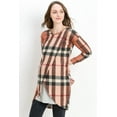 thumbnail image 2 of Tartan Plaid Maternity Nursing Knit Tunic, 2 of 4