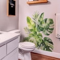 thumbnail image 4 of HuiXinOu Tropical Green Leaves Bathroom Wall Stickers Self Adhesive Beautification Decals Removable Decor for Bathroom Toilet Walls and Vanity Area Accents, 4 of 7