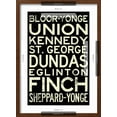 thumbnail image 5 of Art.com Toronto Metro Stations Vintage RetroMetro Travel Art Print, Brown Frame Wall Art, 17" x 23", 5 of 5