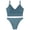 Blue, variant on Lingerie Sexy Set Women Vest Underwear Set Sexy Steel Ringless Bra Thin Beautiful Back Sling