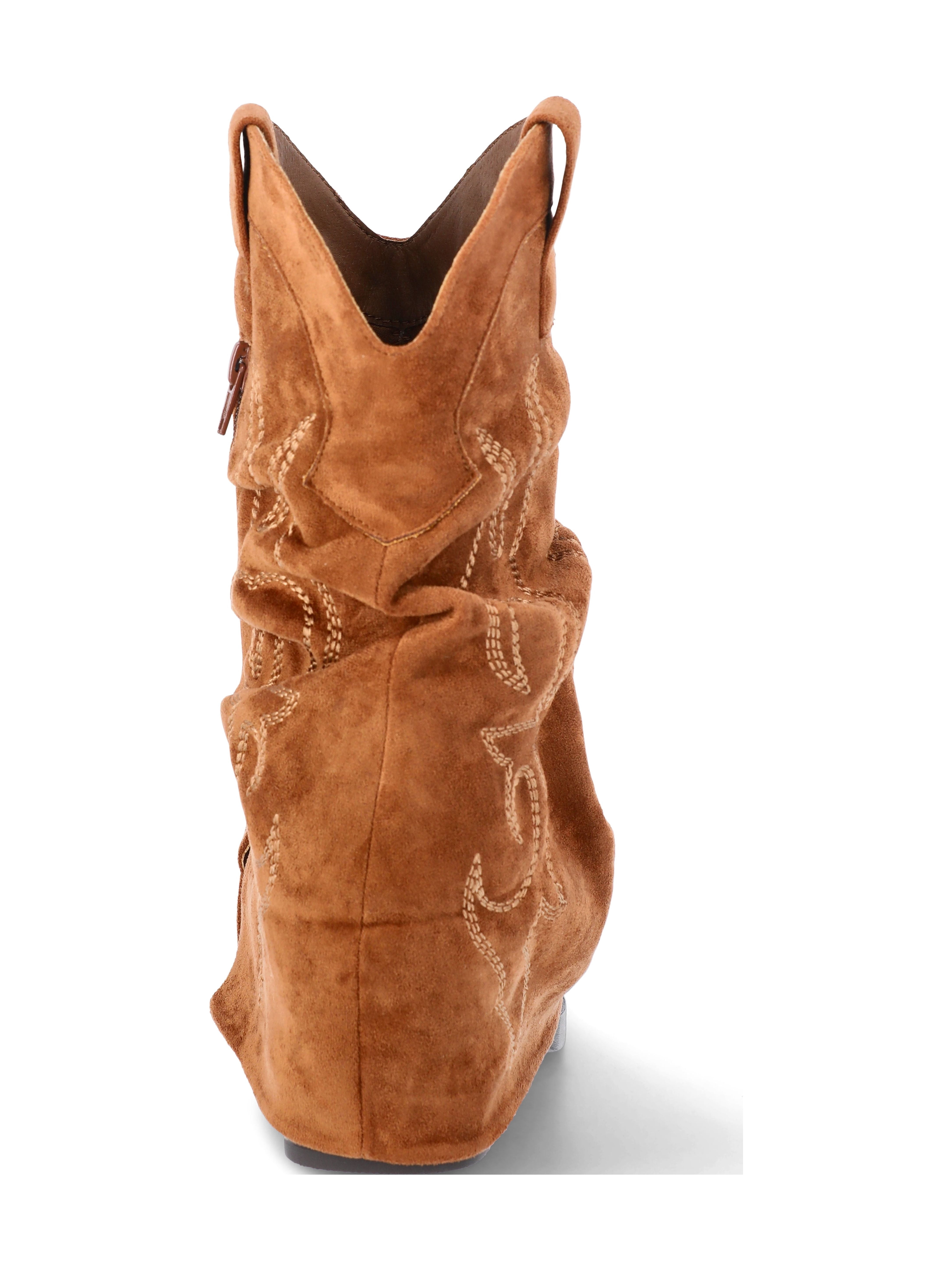 No Boundaries Women's Foldover Western Boots