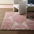 thumbnail image 2 of NICOLE MILLER NEW YORK Mod Damask Chambray Handcrafted Area Rug, 100% Wool Rug, Rose, 9'x12', 2 of 9