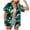 Dark Green, variant on Womens Hawaiian Shirt Hawaii Button Down Shirts Palm Floral Tropical Vacation Outfits Casual Summer Trip Blouse Top (Yellow, XXL)