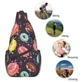 thumbnail image 5 of Sling Bag for Men, Donut Print No.9017 Fanny Pack Crossbody Bags Shoulder Chest Bag, Small Gym Bag Anti Theft Crossbody Backpack Daypack for Travel Sports Running Hiking, 5 of 7
