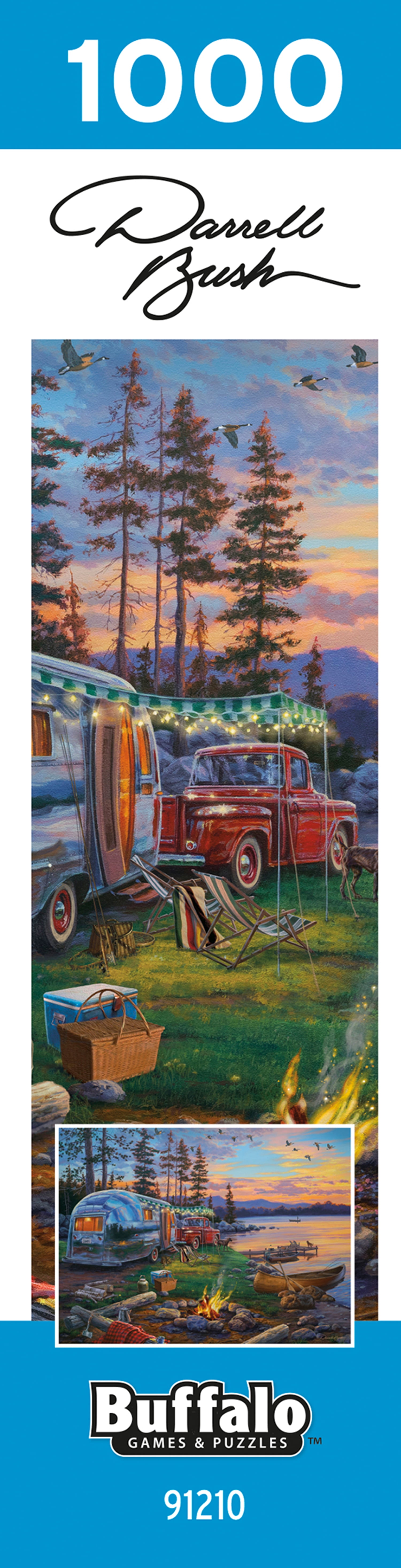 Buffalo Games Darrell Bush A Happy Camper 1000-Piece Interlocking Jigsaw Puzzle for Adults Ages 14+