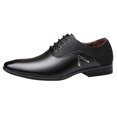 thumbnail image 3 of Oyedens Formal Oxford Dress Shoes for Men Lace up Pointy Toe Classic Business Groom Wedding Shoes, 3 of 5