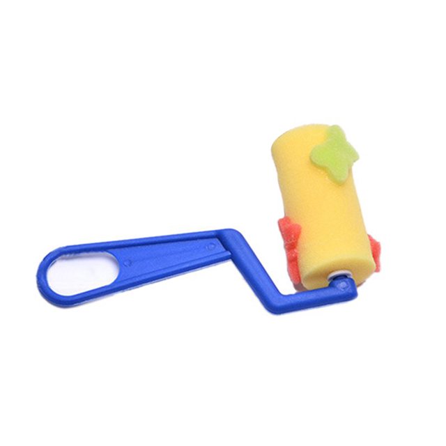 Methold 1 mango de plástico, cepillos de esponja para pintar a niños, juguetes con Graffiti Art, rodillo de dibujo para niños, juguete de pintura pinturas