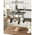 thumbnail image 3 of Hanging Pot Rack Ceiling Wall Mounted Pot Rack for Kitchen Industrial Style Pot Hanger with Hooks Cookware Storage Organizer for Pots and Pans Rustic and TPRBFC, 3 of 7