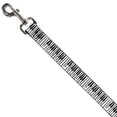 thumbnail image 2 of Disney Pet Leash, Dog Leash, Soul Piano Keys White Black, 4 Feet Long 1.0 Inch Wide, 2 of 4