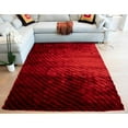 thumbnail image 3 of RugBerry 5x7 Area Rug Red Abstract 274 Collection 3D Shag Carpet Soft Shaggy Decorative Designer Style Bedroom Living Room Rug, 3 of 8