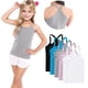thumbnail image 1 of Odeerbi Camisetas de Las Niñas de 5 Paquetes Camisetas de Algodón Y Espalda Camisetas Bajas Sin Mangas Básicas Suaves, 1-13 Años, 1 of 9