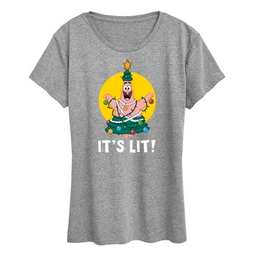 SpongeBob SquarePants - Patrick It's Lit - Women's Lightweight French Terry Pullover