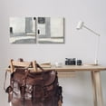 thumbnail image 2 of Stupell Industrial Abstract Grey Geometric Abstract Painting Gallery Wrapped Canvas Print Wall Art, Set of 2, 2 of 7