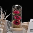 thumbnail image 4 of Girasol artificial con cúpula de vidrio Laklulu con tira de LED: un regalo navideño para familiares y amigas, 4 of 5