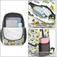 thumbnail image 4 of Tractor and Hats White Pattern 17" School Backpacks for Teens,Waterproof Oxford Fabric,S-Shape Padded Straps for School,Travel,Hiking,Camping, 4 of 6