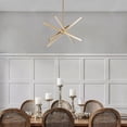 thumbnail image 6 of C Cattleya 4-Light Gold Sputnik LED Chandelier(30W), 6 of 6