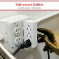 thumbnail image 4 of GE 6-Outlet Side Entry Power Tap, Side Access Adapter, White, 54543, 4 of 5