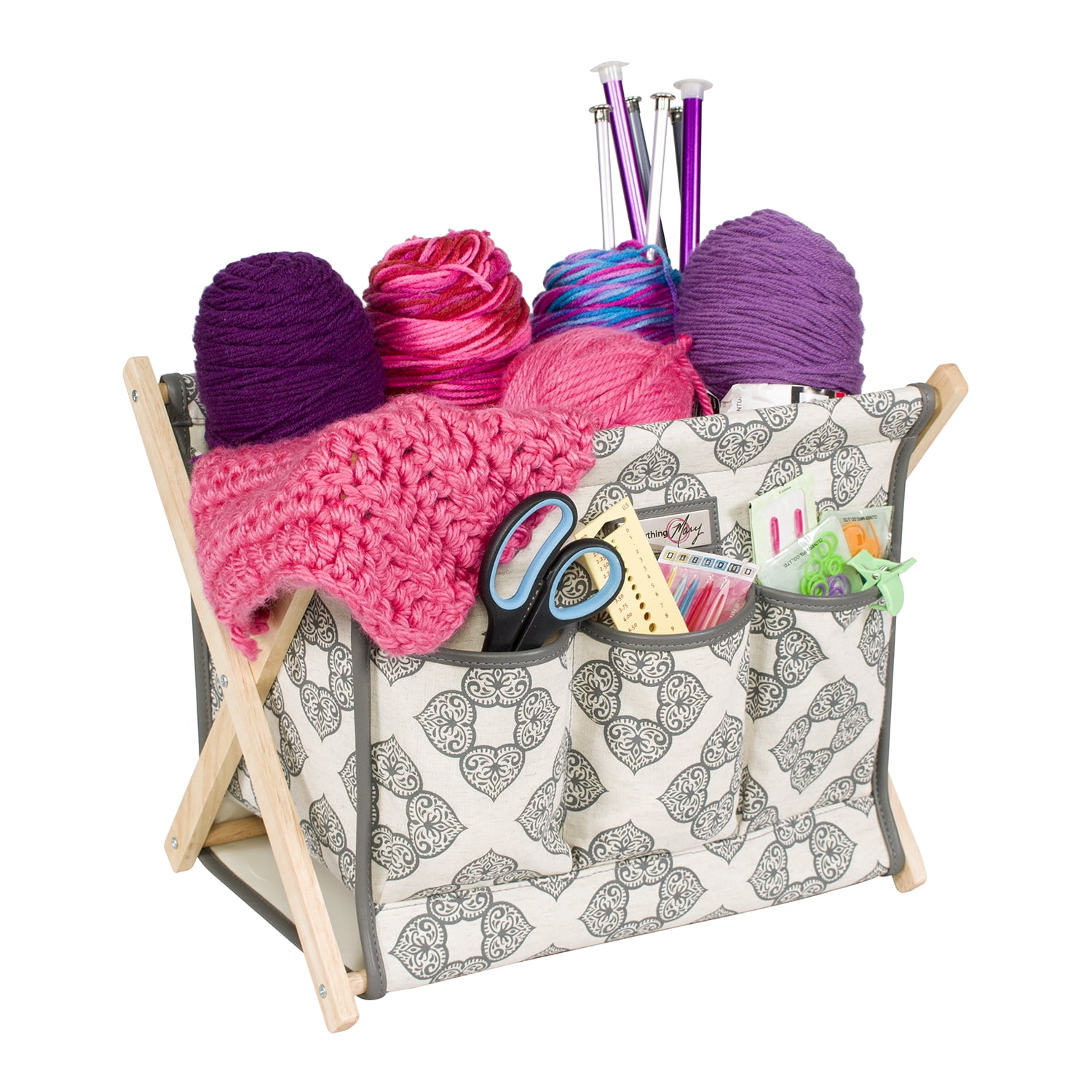 folding yarn caddy