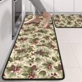 thumbnail image 2 of Kitchen Rugs Sets Of 2,Beige Christmas Pine Cone Pattern Anti Fatigue Kitchen Mat Rugs Non Slip Washable,Decorative Kitchen Floor Mats for Kitchen,Sink,Laundry,17"x47"+17"x47", 2 of 5