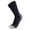 Black with Gray Sole, variant on 4 Pairs of Diabetic Warm Slipper Socks, Extra Thick Cotton Triple Cushioned Crew Socks (Black/Black with Gray Sole, Size 10-13)
