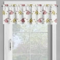 thumbnail image 4 of Ambesonne Ocean Valance & Curtain, Fish Starfish and Seashell, 55"x30", Pink Yellow and White, 4 of 7