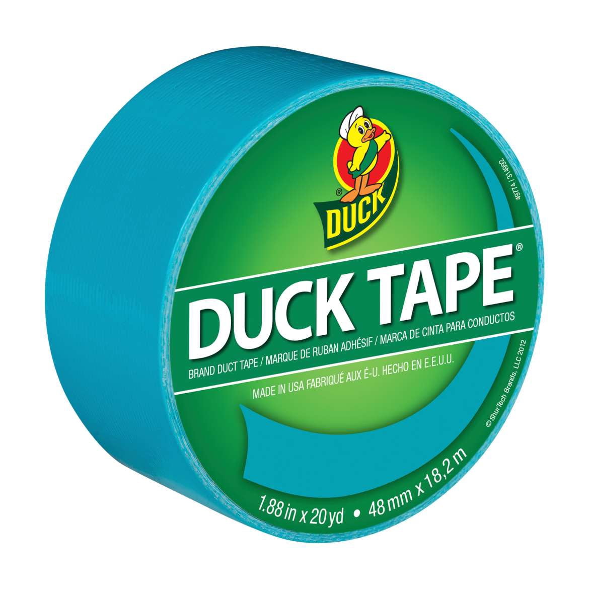 Duck Brand Duct Tape Color Trends Cool Combo 3-Pack, Yellow, Green and Aqua, 55 Yards Total