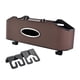 thumbnail image 2 of Caja de almacenamiento para el respaldo del asiento, organizador para el asiento trasero del automóvil, ganchos y caja de pañuelos, soporte para teléfono Marrón, 2 of 9