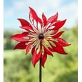 thumbnail image 2 of Wind & Weather Red Leaf Metal Wind Spinner, 2 of 3