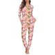 thumbnail image 2 of Pijamas con patrón navideño para mujer, conjunto de dos piezas, ropa de dormir de manga larga con cuello redondo, traje cálido para el hogar, Otoño e Invierno, 2 of 4