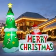 thumbnail image 3 of XEENSO 7ft Inflatables Merry Christmas Sign with Santa & Christmas Tree, Blow Up Inflatable Decoration with Build-in LEDs for Xmas Party Outdoor Patio Garden Lawn Winter Decor, 3 of 8