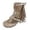 A-Khaki47, variant on Womens Wedge Sandals Bohemian Sturdy Edgy Thong Ankle Buckle Footbed Suade Fringe Shell Wedge Sandals Summer Resort Sandals