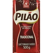 Coffee Rost and Ground - Caf Torrado e Modo - Pilao 17.60oz. (500g) - GLUTEN-FREE - (PACK OF 02)