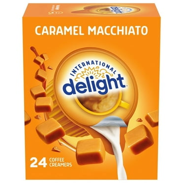 ( 2 Pack ) International Delight Caramel Macchiato Coffee Creamer Singles, 24 Creamers