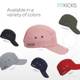 thumbnail image 5 of FITKICKS Folding Cap Comfortable Adjustable Ball Cap UPF 50+ Sun Cap, Pink (Unisex), 5 of 7